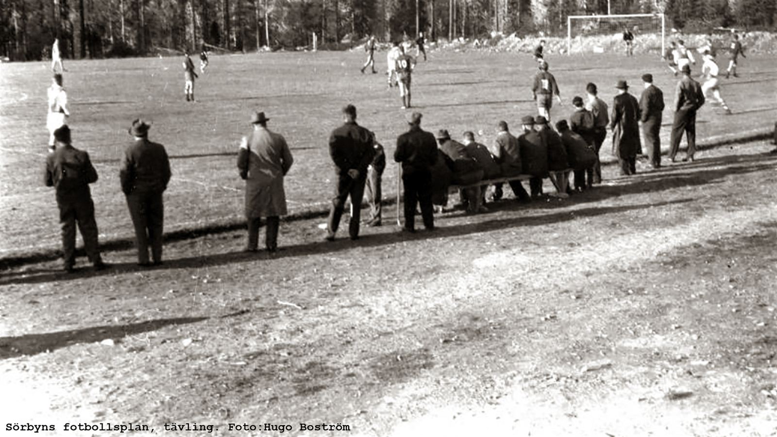 The football pitch built by villagers in 1951