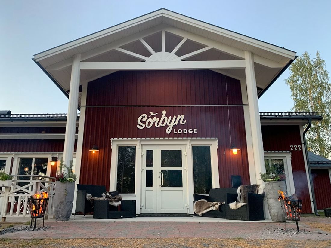 Arrival — a warm welcome at Sörbyn Lodge